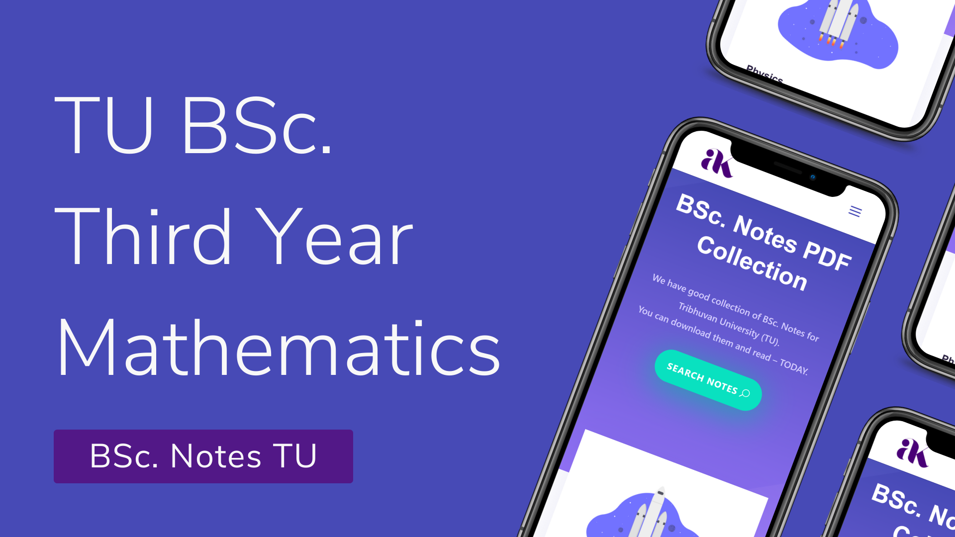 TU BSc. Third Year Math Notes PDF - Avash Kattel